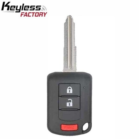 Keyless Factory 2010-2019 Mitsubishi Outlander Lancer / 3-Button Remote Head Key with Shoulder / PN6370B944 / OUCJ16 RHK-MIT-OL03